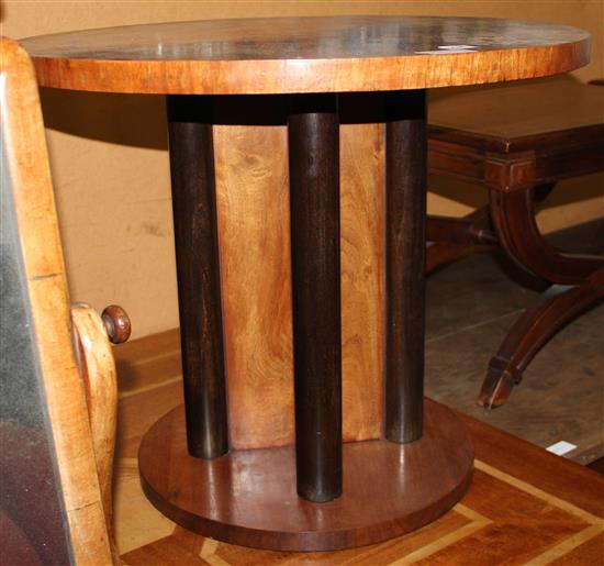 Art Deco walnut table